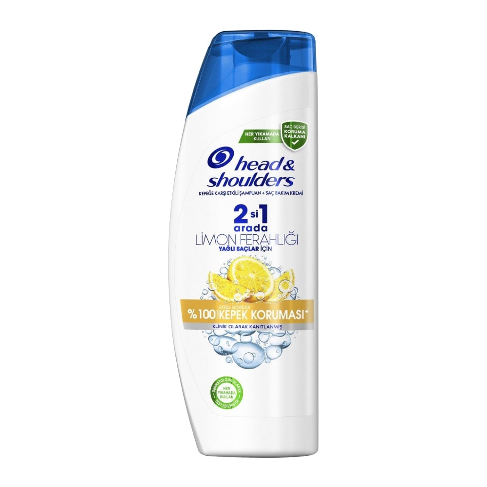 شامپو ضد شوره و نرم کننده 2در 1 هد اند شولدرز لیمو HEAD & SHOULDERS مدل Lemon Fresh مناسب موهای چرب (330 میل)
