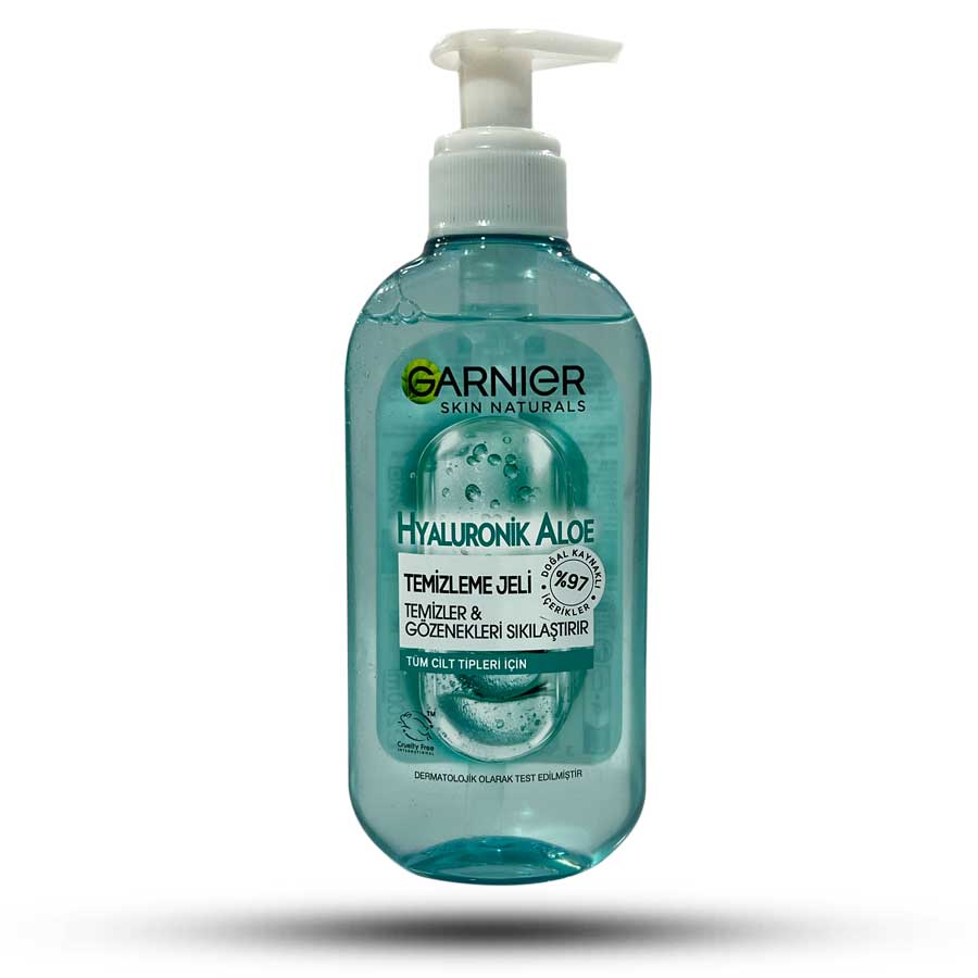 ژل شستشوی صورت آلوئه ورا گارنیر حاوی هیالورونیک اسید حجم 200 میلی لیتر