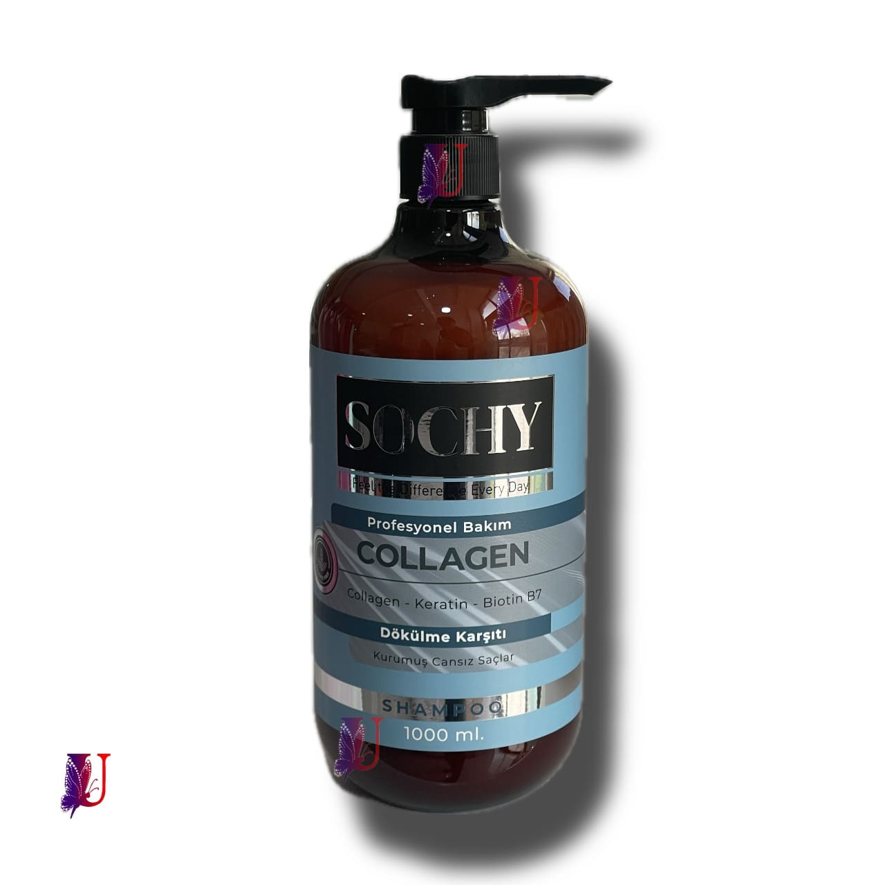 شامپو سوچی SOCHY بدون نمک حاوی کلاژن مخصوص موهای خشک 1000 میل